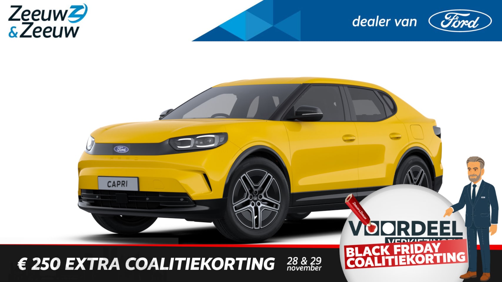 Ford Capri - Premium Standard Range RWD 52 kWh | Nieuw te bestellen | Prijs inclusief Ford Voordeel | F - AutoWereld.nl