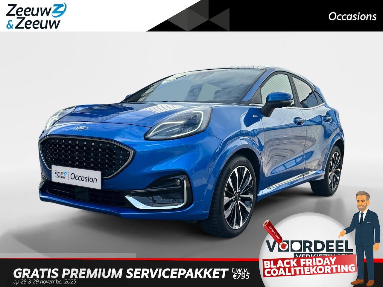 Ford Puma - 1.0 EcoBoost Hybrid ST-Line X Vignale | Dealer onderhouden | Navigatie | Apple carplay & A - AutoWereld.nl