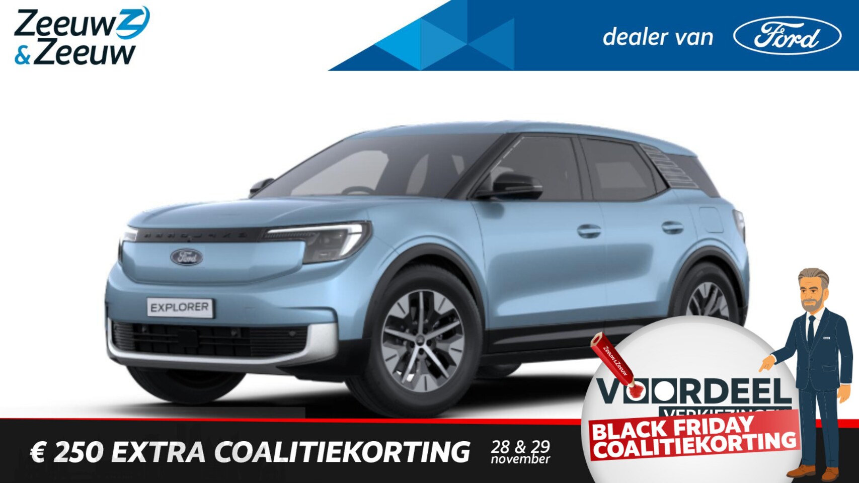 Ford Explorer - Select Extended Range RWD 77 kWh | Nieuw te bestellen | Prijs inclusief Ford Voordeel | Fi - AutoWereld.nl