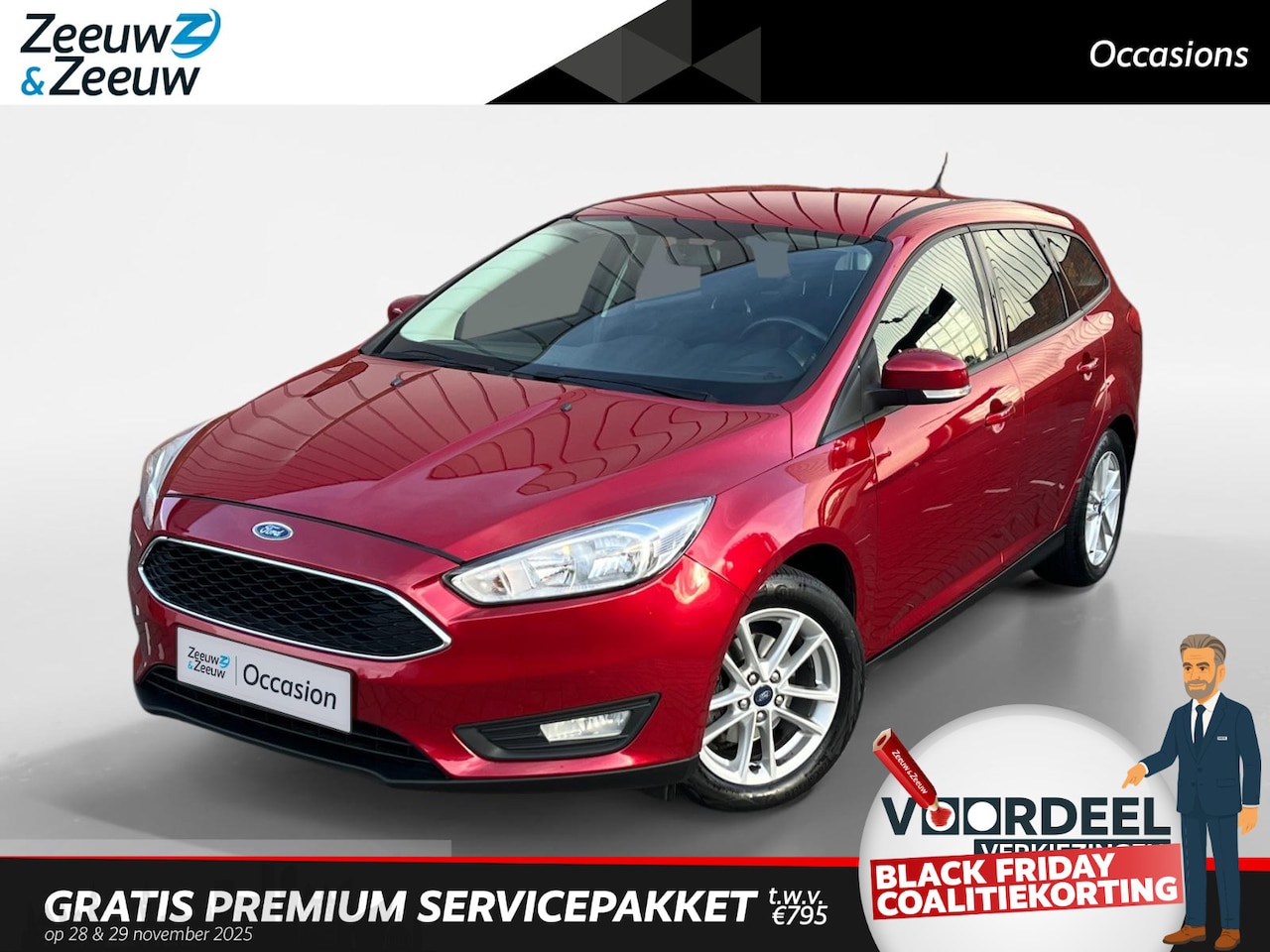 Ford Focus Wagon - 1.0 Ecoboost Edition 125PK | Navigatie | Parkeersensoren | Cruise Control | Lichtmetalen v - AutoWereld.nl