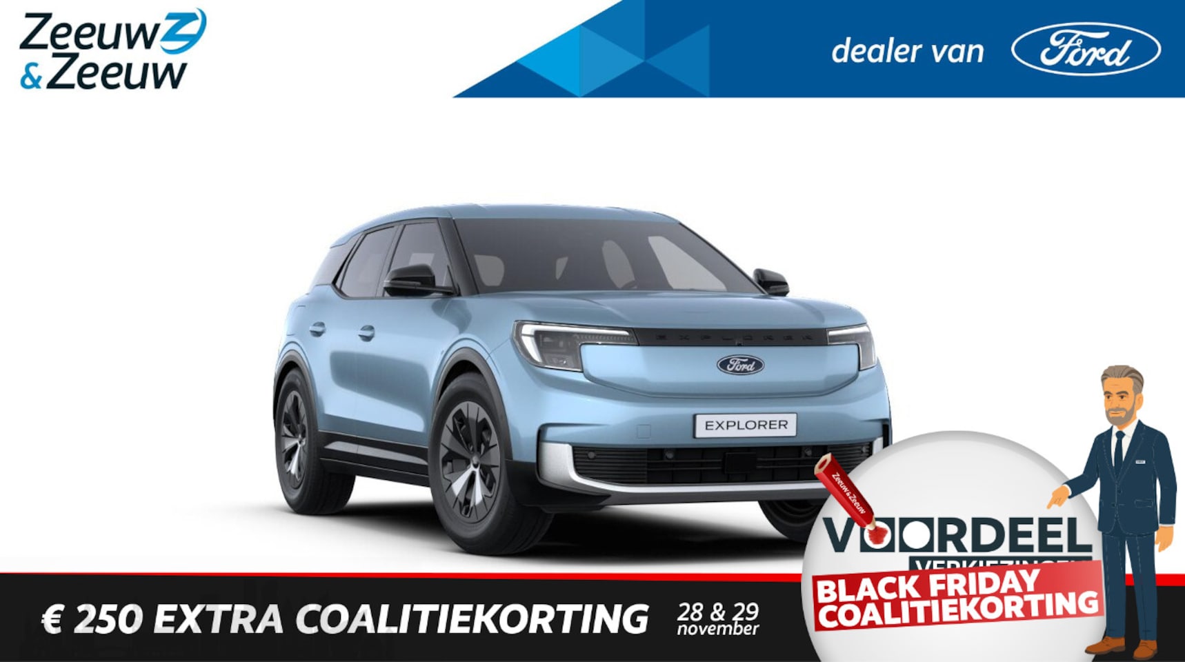 Ford Explorer - Style Standard Range RWD 52 kWh | Led verlichting | Climate Control | Camera | Navigatie | - AutoWereld.nl