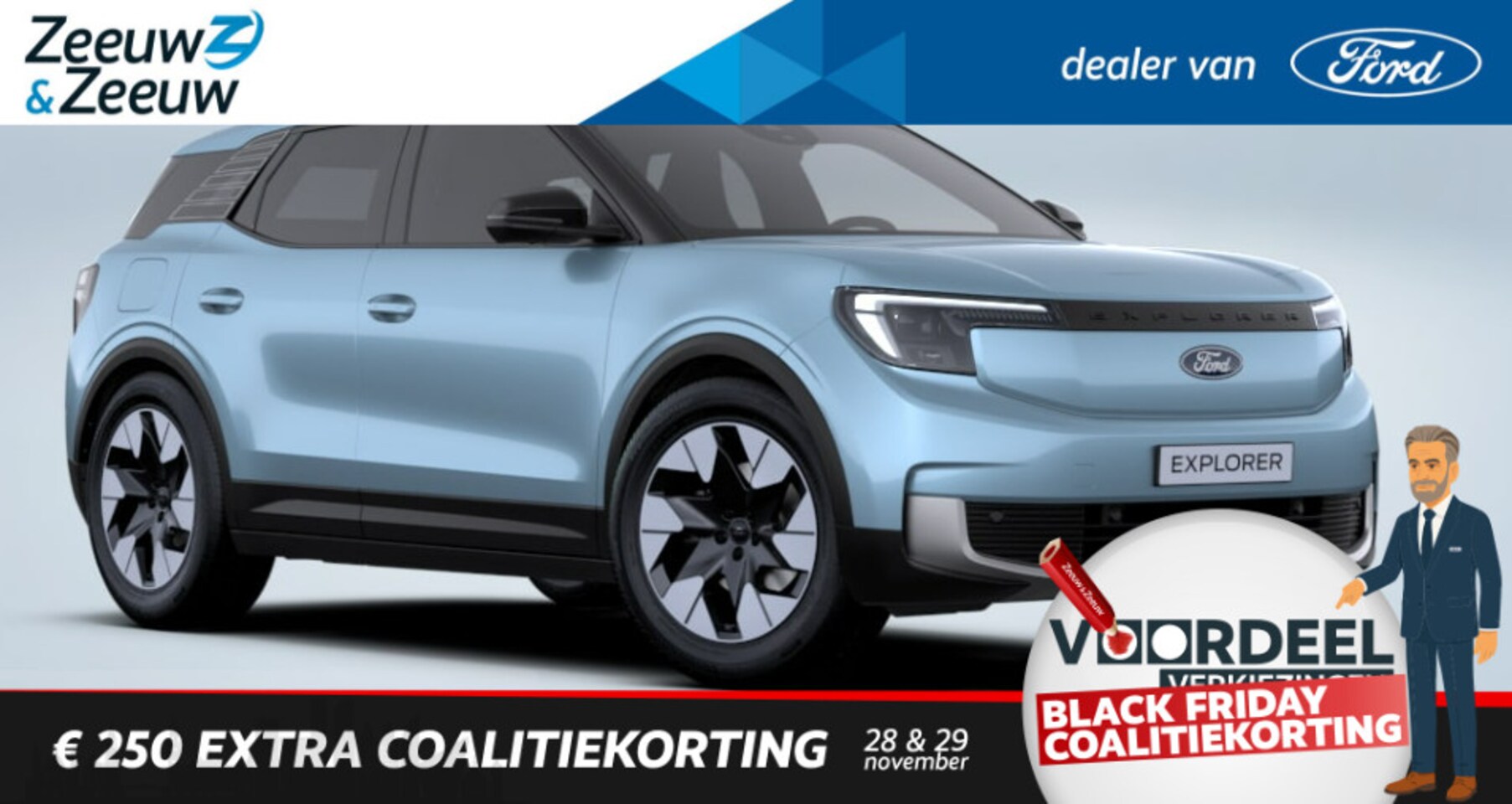 Ford Explorer - Premium Extended Range RWD 77 kWh | € 1000 Ford Voordeel | Nieuw te bestellen | 0,99% rent - AutoWereld.nl