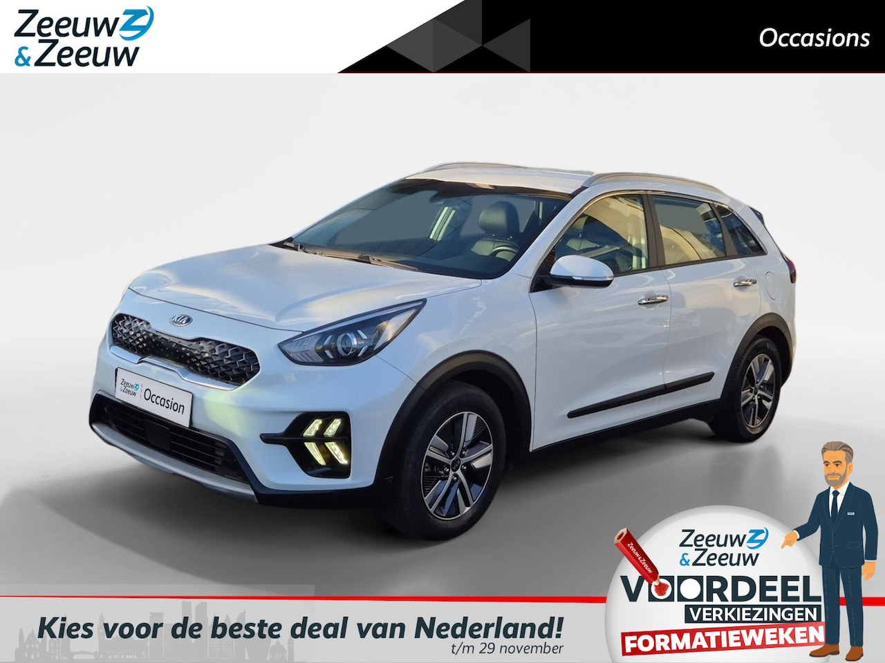 Kia Niro - 1.6 GDi Hybrid DynamicLine | Navigatie | Camera | Cruise Control | Climate Control | Trekh - AutoWereld.nl