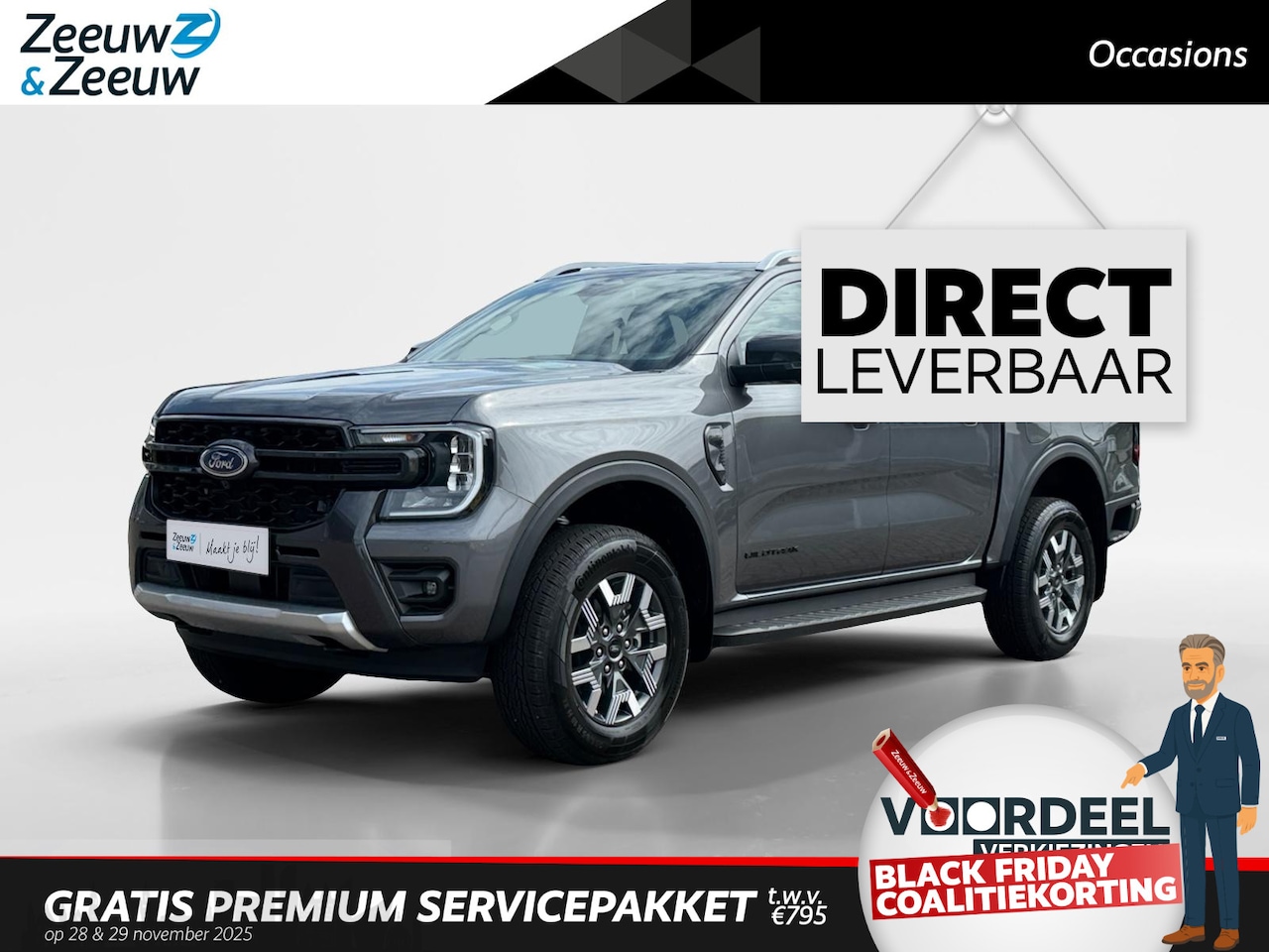 Ford Ranger - Double Cab 2.3 PHEV 205 kW/278 pk | Uit Voorraad Leverbaar | Prijs inclusief Ford Voordeel - AutoWereld.nl