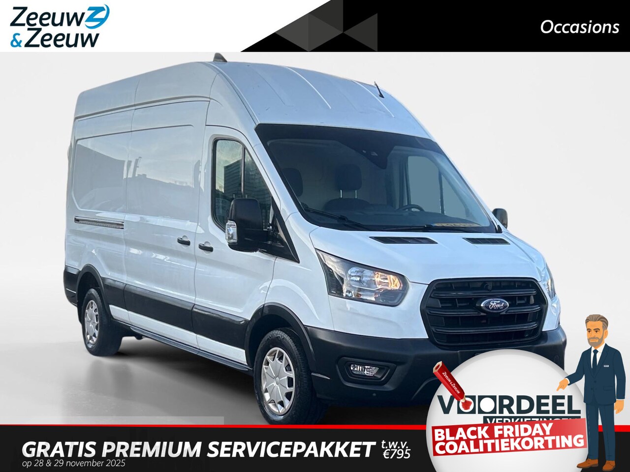 Ford Transit - 350 2.0 TDCI L3H3 Trend | Actie prijs | 170pk | handgeschakeld | Airco | Parkeersensoren v - AutoWereld.nl