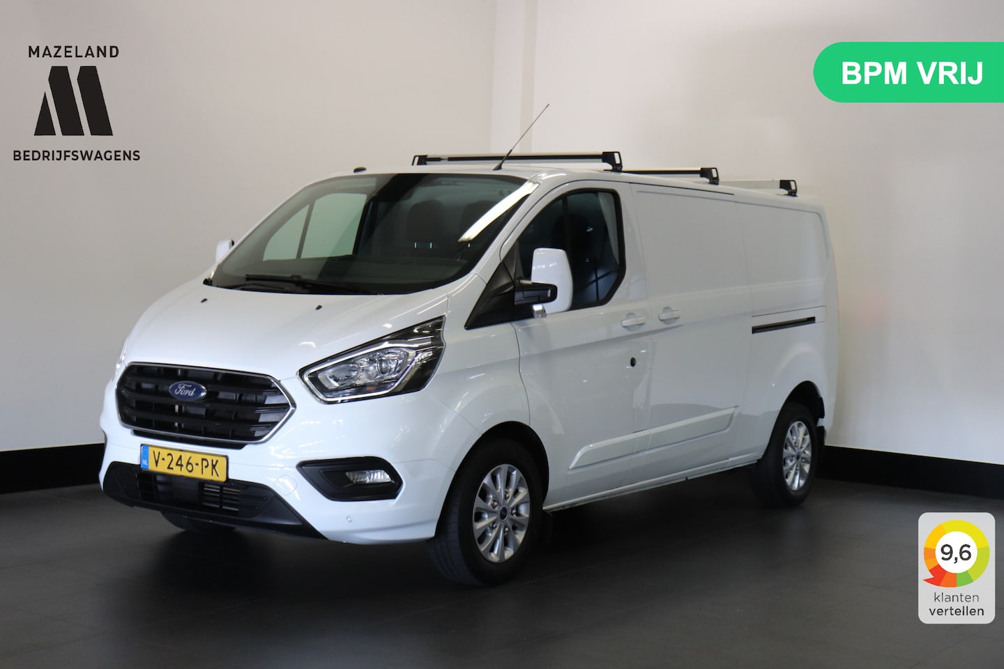 Ford Transit Custom - 2.0 TDCI 130PK L2H1 Limited 2xSchuifdeur - Airco - Navi - Cruise - Camera - €12.900,- Ex. - AutoWereld.nl