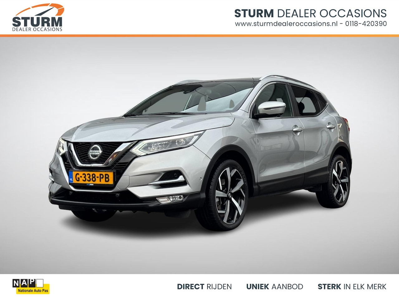 Nissan Qashqai - 1.3 DIG-T Tekna Automaat, Leather Pack incl. Trekhaak! - AutoWereld.nl