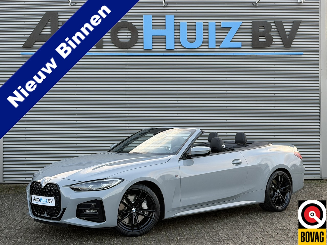 BMW 4-serie Cabrio - 430i High Executive M Sport 19 Inch Leer Elek Stoelverstelling Nekverwarming Stuurwielverw - AutoWereld.nl