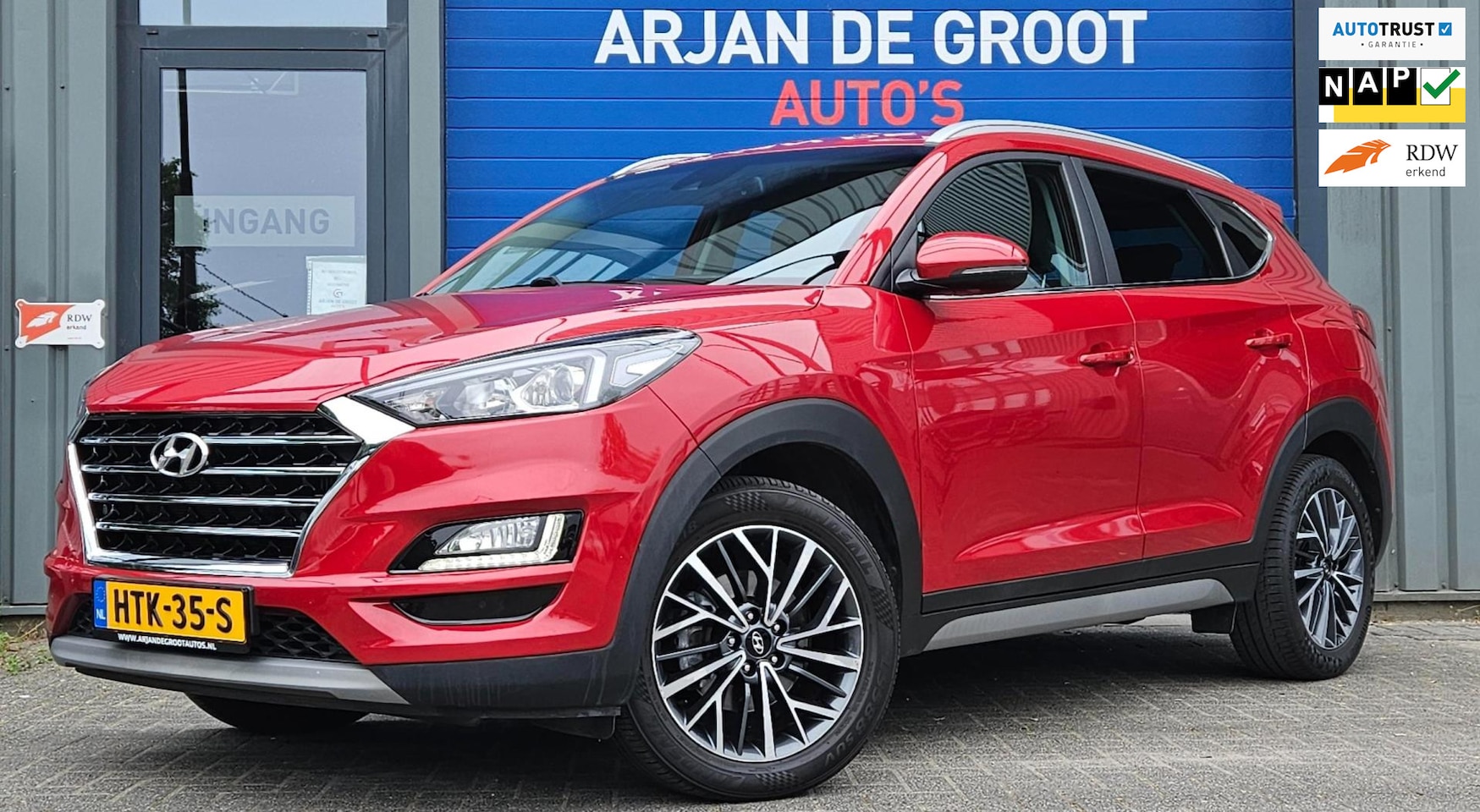 Hyundai Tucson - 1.6 T-GDI 177PK Navi Cruise Leder Carplay® Camera 2020 - AutoWereld.nl