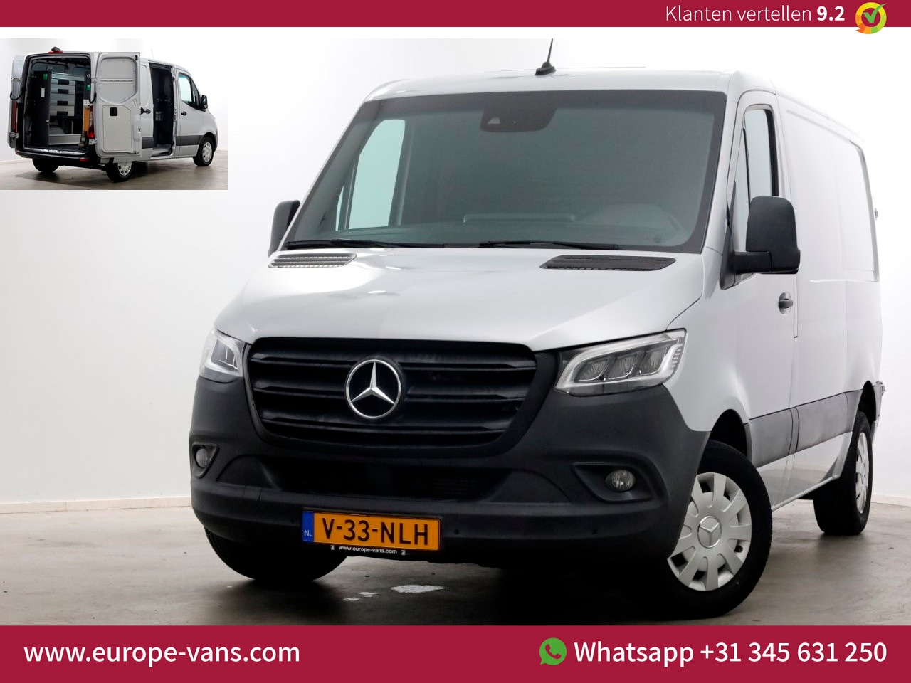 Mercedes-Benz Sprinter - 314 CDI 143pk E6 9G Automaat L1H1 LED/ACC/Camera/Inrichting 10-2019 - AutoWereld.nl