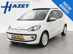 Volkswagen Up! - 1.0 HIGH UP WHITE + SCHUIFDAK PANORAMA STOELVERW. | NAVIGATIE | CRUISE | PARKEERSENSOREN