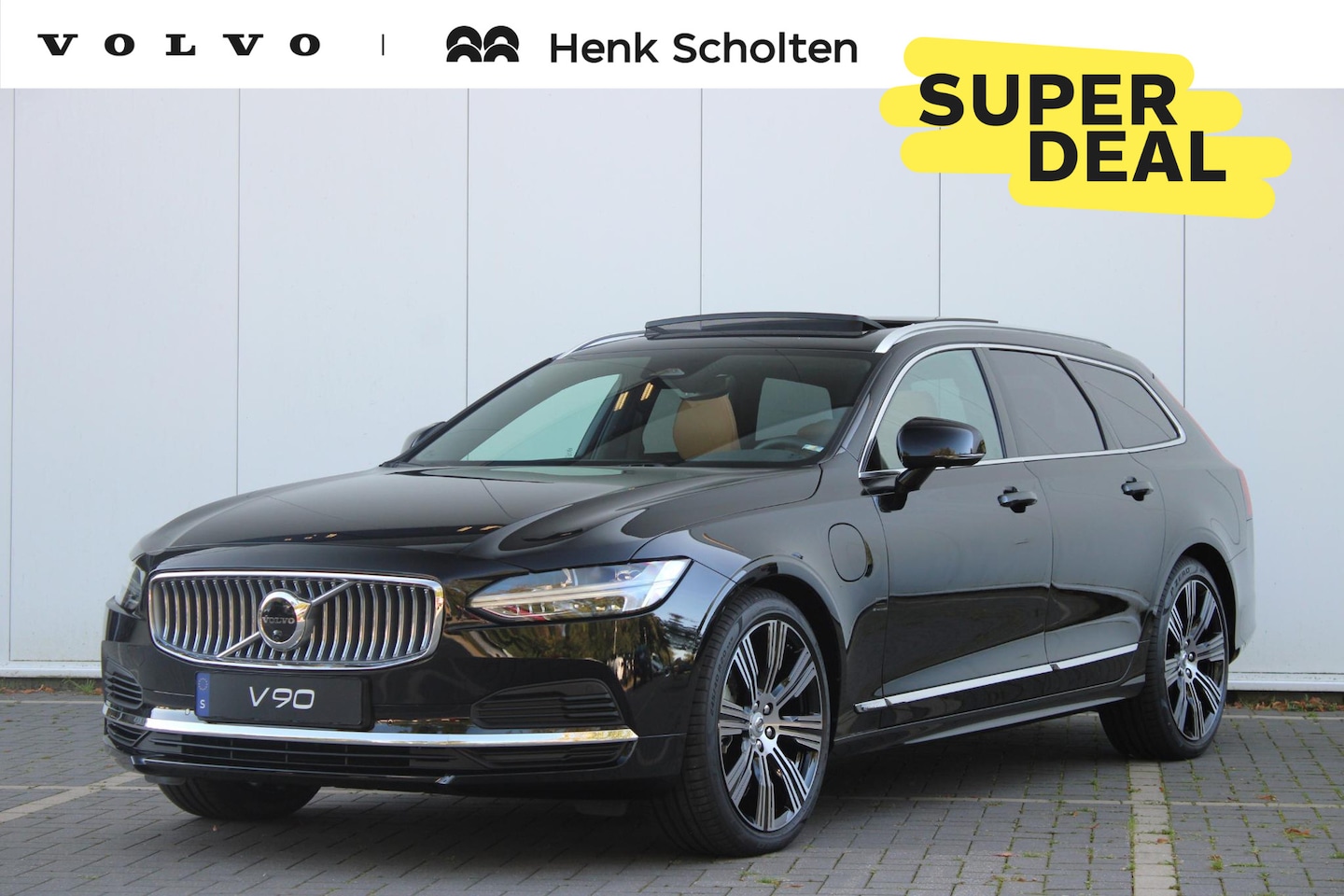 Volvo V90 - T6 Automaat Recharge AWD Plus Bright | Adaptieve Cruise Control met Pilot Assist | Luchtve - AutoWereld.nl