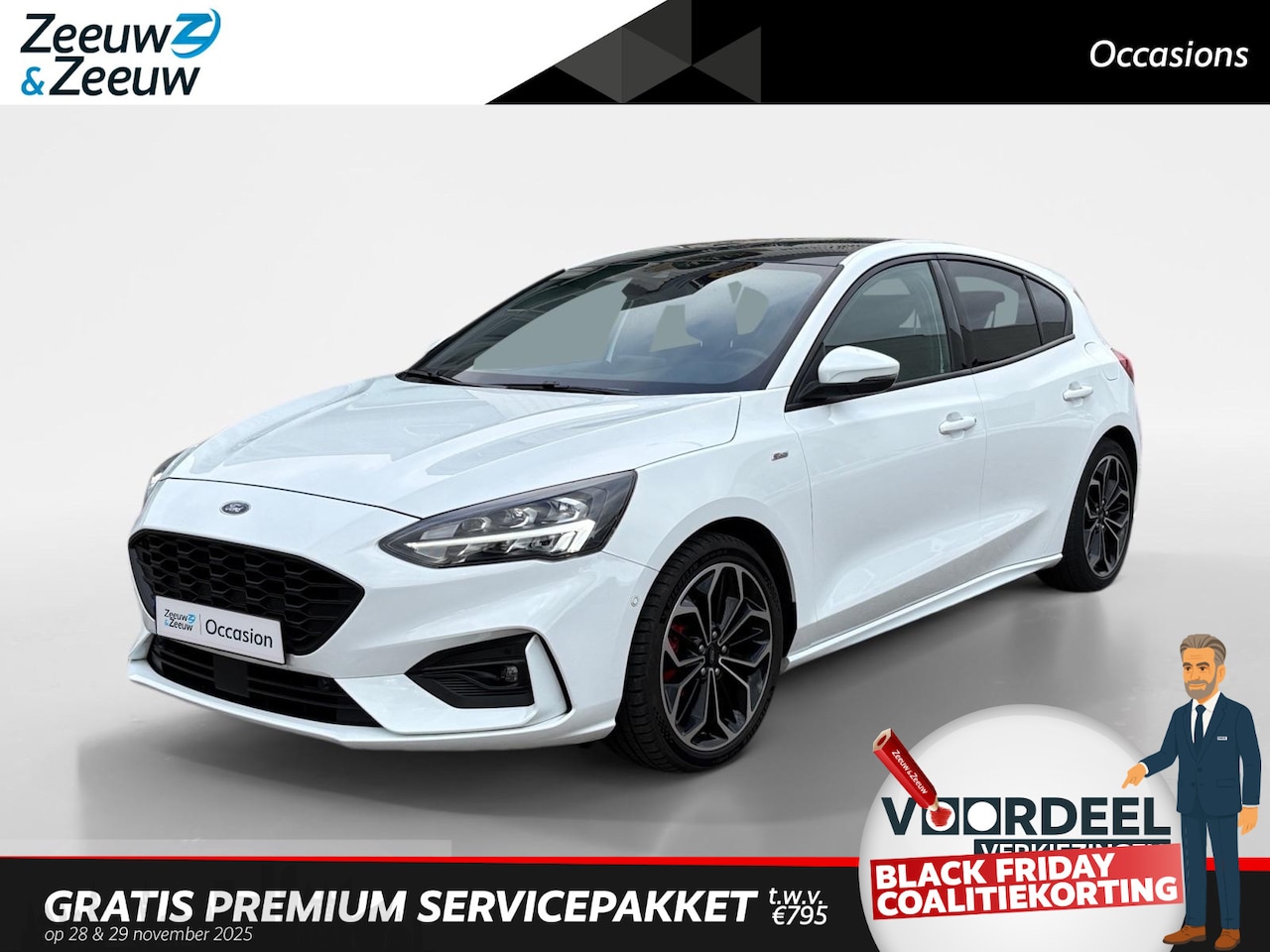 Ford Focus - 1.5 EcoBoost ST Line Business | Trekhaak | Navigatie | Panorama Dak | Stoel/Stuur/Voorruit - AutoWereld.nl