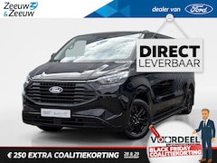 Ford Transit Custom - 320 2.5 PHEV L2H1 Black Platinum DC | VOORRAAD | 0, 99% rente | Lederen bekleding | Dubbel