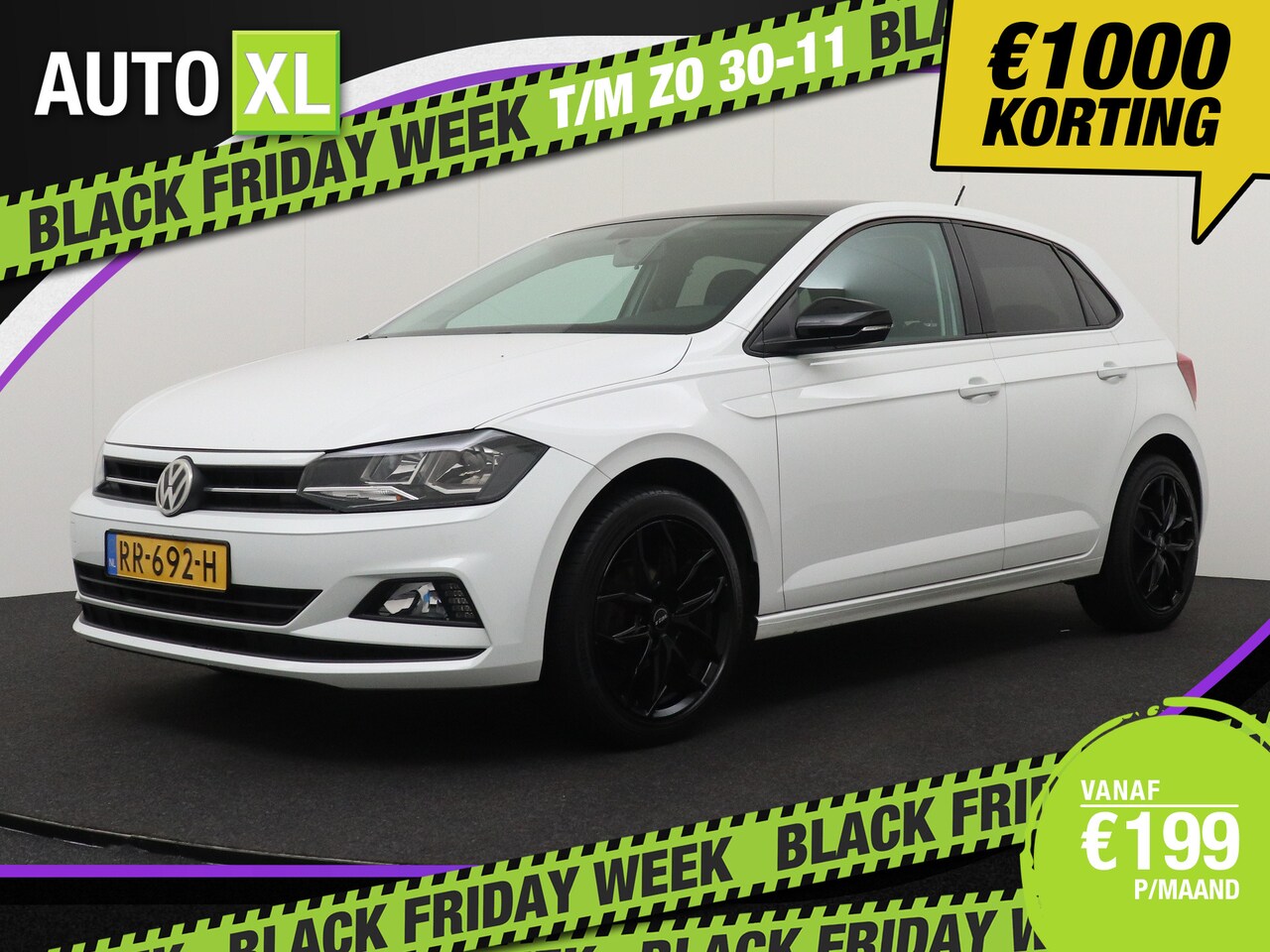 Volkswagen Polo - 1.0 TSI 96 PK Black-Style Carplay Navi Adapt.Cruise 17'LMV - AutoWereld.nl