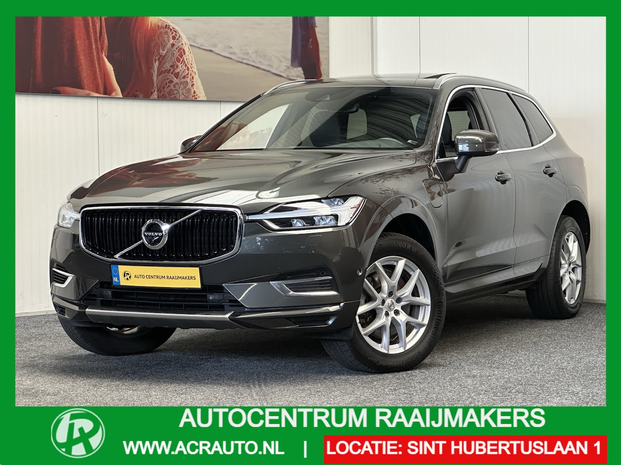 Volvo XC60 - 2.0 T8 Twin Engine AWD Momentum Pro LEDEREN BEKLEDING PANORAMADAK 360 RONDOM CAMERA HARMAN - AutoWereld.nl