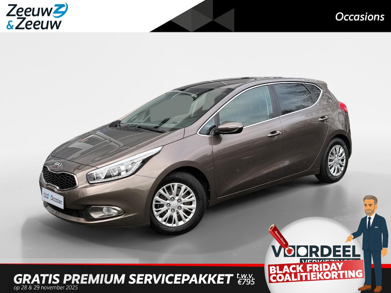 Kia Cee'd - 1.6 GDI DynamicLine | Navigatie | Airco | Camera | 12 maanden garantie! | - AutoWereld.nl