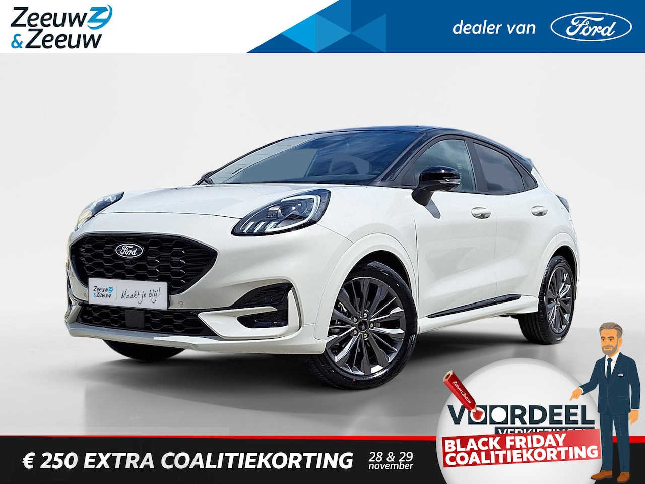 Ford Puma - 1.0 EcoBoost Hybrid Sound Edition | Verwachte Levertijd 3 Weken | Limited Edition | Prijs - AutoWereld.nl