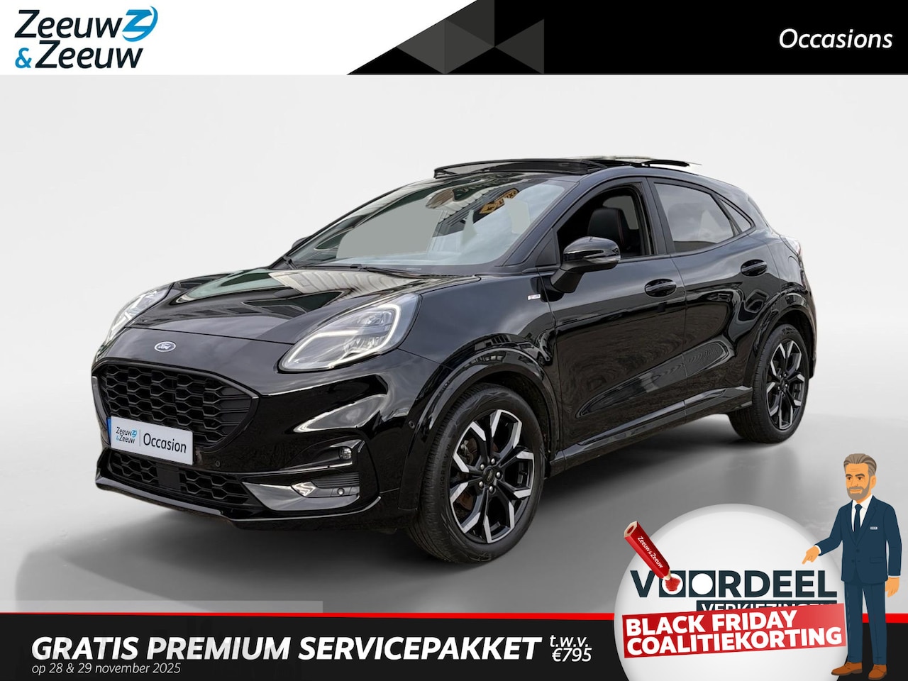 Ford Puma - 1.0 EcoBoost Hybrid ST-Line X | Navigatie | Panorama dak | Stoel/Stuur/Voorruitverwarming - AutoWereld.nl