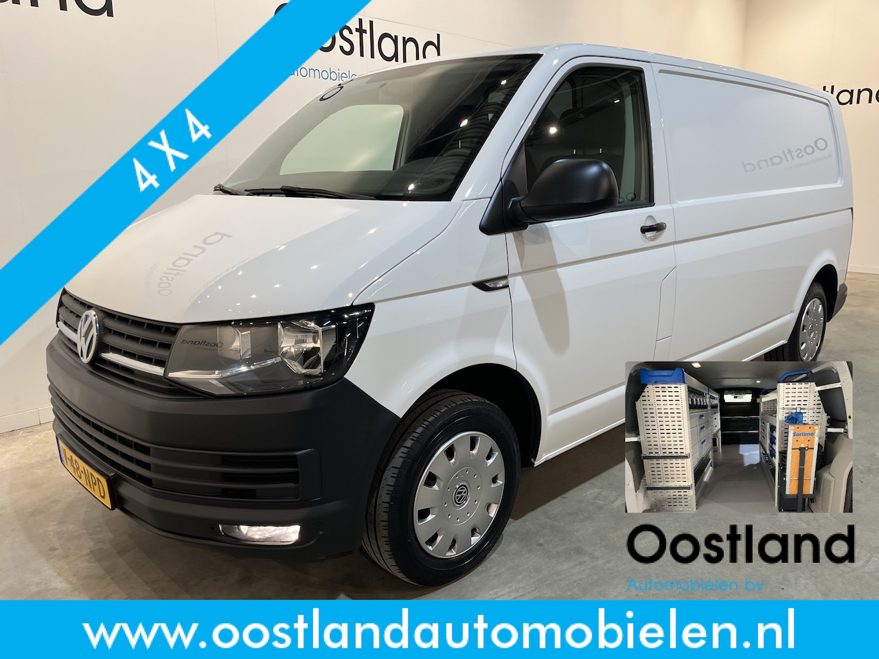 Volkswagen Transporter - 2.0 TDI L2H1 150 PK 4Motion / Servicebus / Sortimo Inrichting / Euro 6 / Airco / Cruise Co - AutoWereld.nl