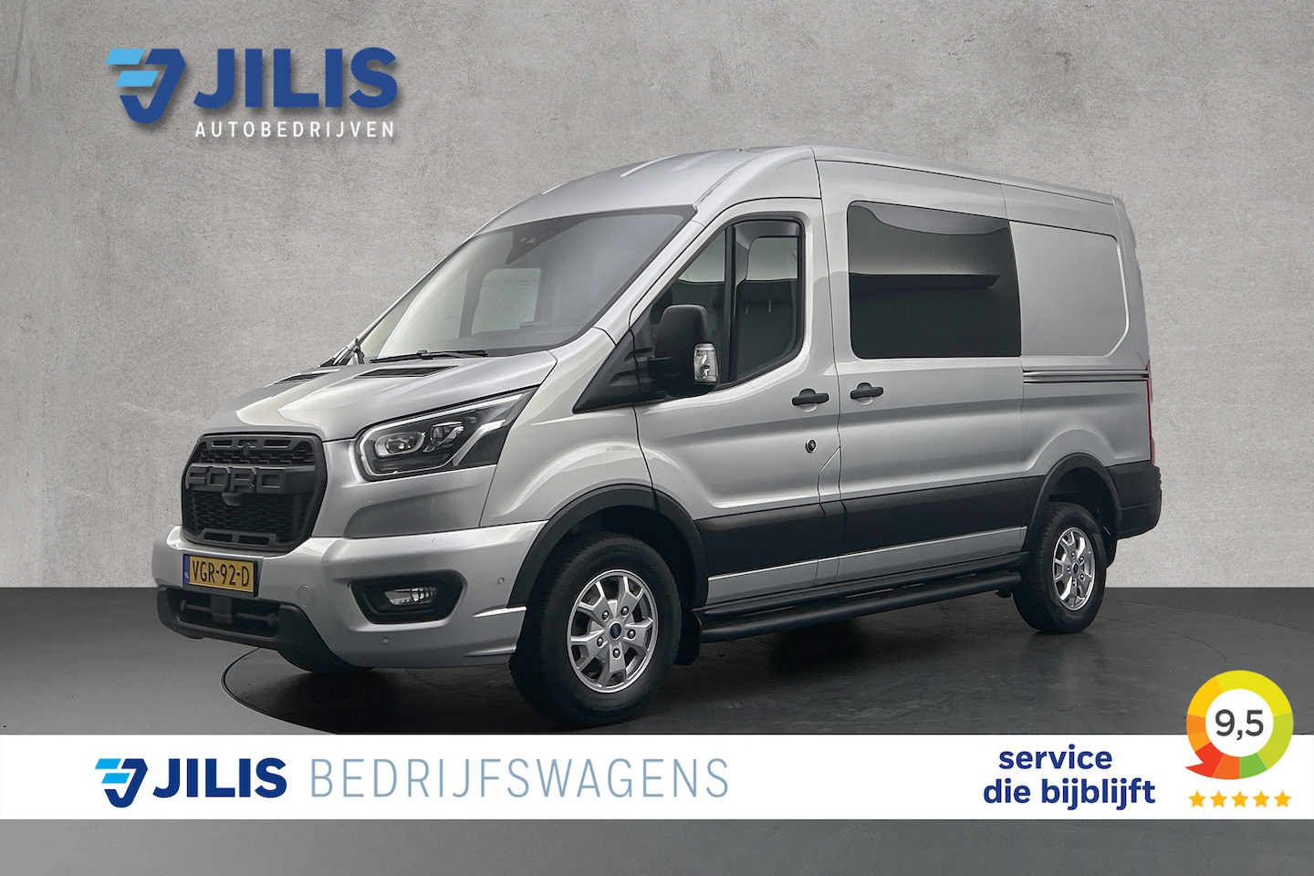 Ford Transit - 2.0 TDCI 185 PK Limited Dubbel Cabine | Raptor Edition | Navigatie | Camera | Dubbele schu - AutoWereld.nl