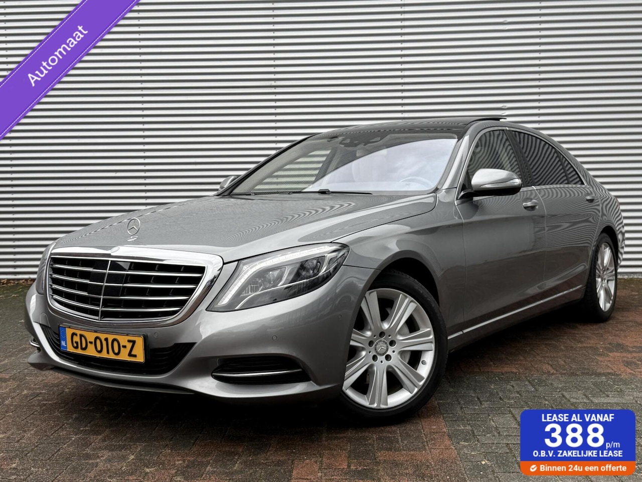 Mercedes-Benz S-klasse - 400 HYBRID Lang Vol Opties Pano Led Cruise Leer Dvd Achter Massage Sfeerverlichting 360 Ca - AutoWereld.nl