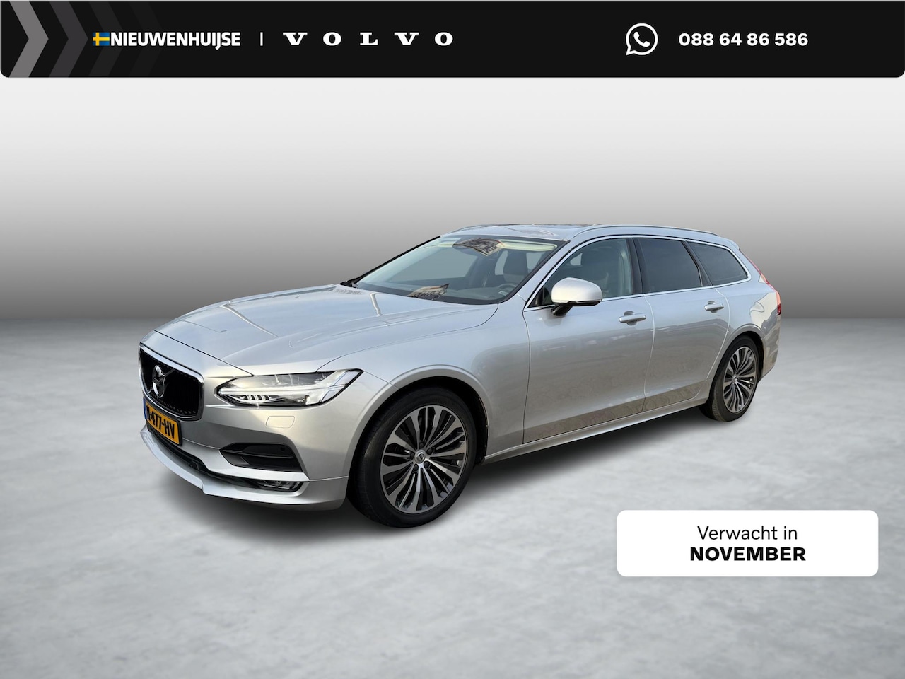 Volvo V90 - 2.0 T4 Momentum Pro | Trekhaak | Panoramadak | Lederen bekleding | Adaptive cruise control - AutoWereld.nl