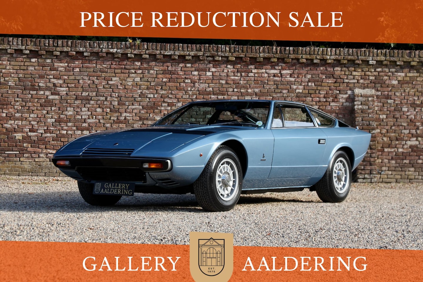 Maserati Khamsin - "Matching Numbers" PRICE REDUCTION! In the shade of Celeste Chiaro with black Connolly lea - AutoWereld.nl