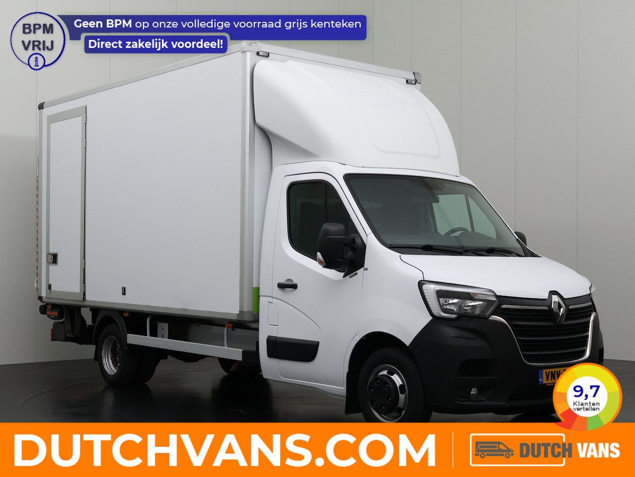 Renault Master - 2.3DCi 165PK Dubbellucht Bakwagen+Laadklep | Dakspoiler | Zijdeur | 3-Persoons | Betimmeri - AutoWereld.nl