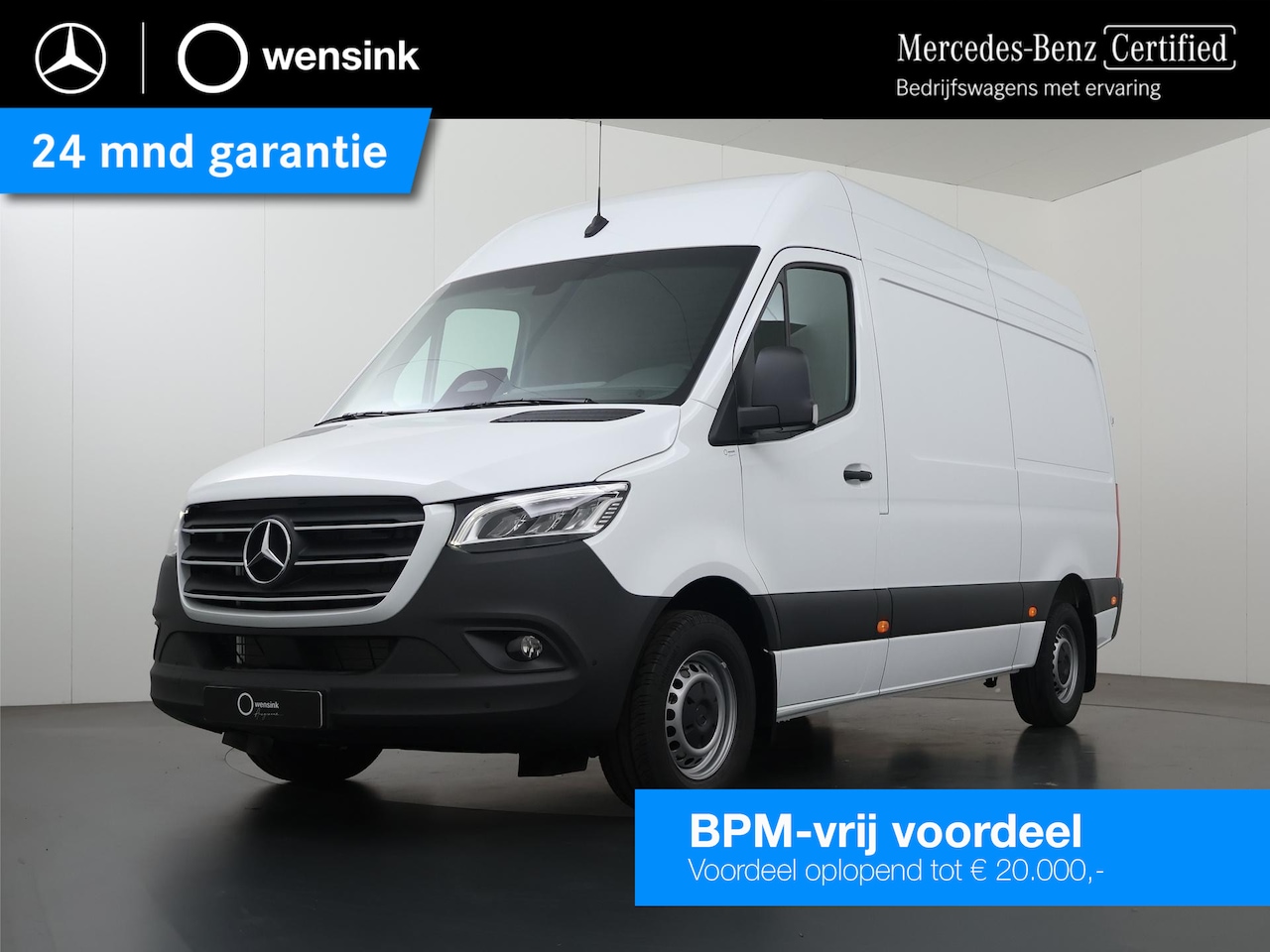 Mercedes-Benz Sprinter - 319 L2H2 RWD SELECT | LED | DISTRONIC | WINTERPAKKET | LEER | BPM VRIJ - AutoWereld.nl