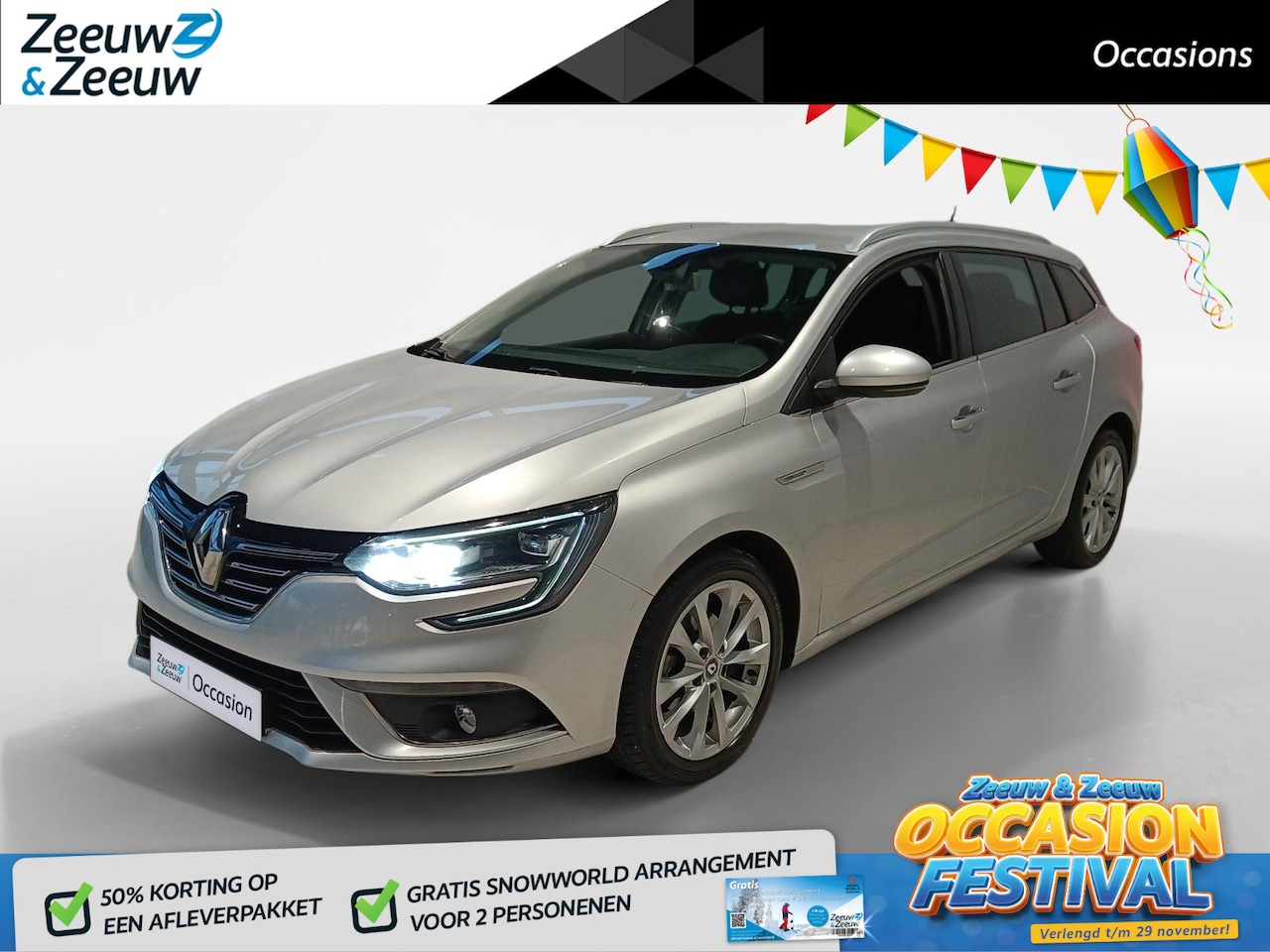 Renault Mégane Estate - 1.2 TCe Zen Navigatie*Parkeersensoren*Stoelverwarming*LM. Velgen*1ste eigenaar! - AutoWereld.nl