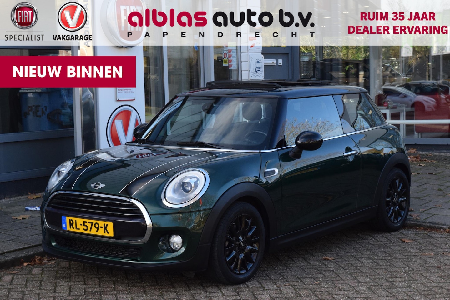 MINI Cooper - Mini 1.5 Open Dak|Led|Nav|Orig.NL|Dealero.h. - AutoWereld.nl