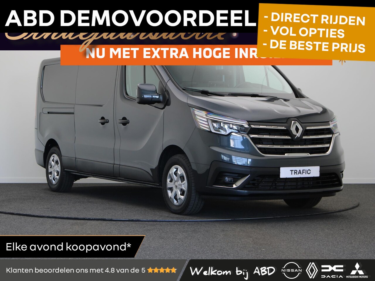 Renault Trafic E-Tech - T29 L2H1 Comfort 52 kWh | Volledig elektrisch | Parkeersensoren rondom | Achteruitrijcamer - AutoWereld.nl