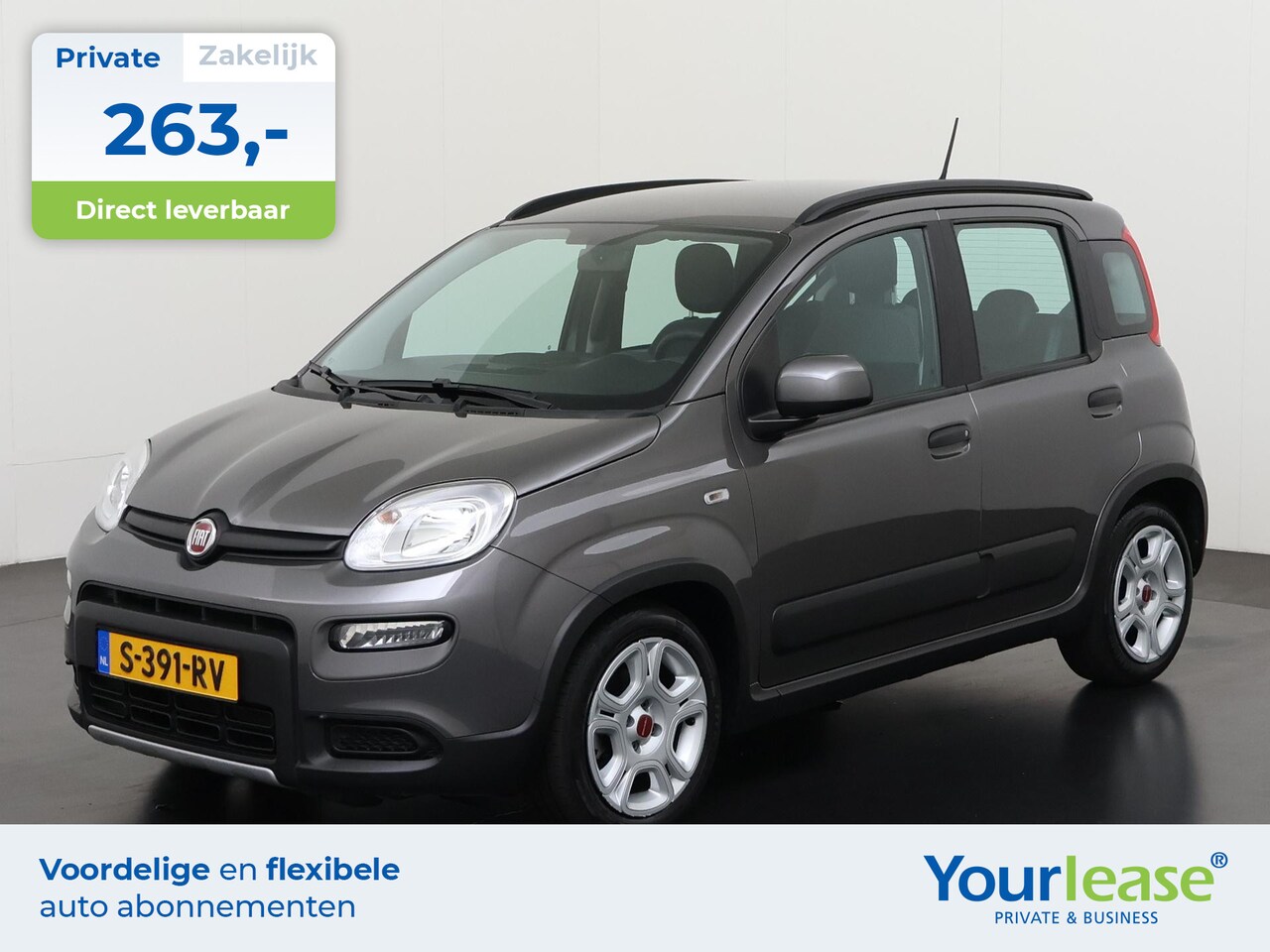 Fiat Panda - 1.0 Hybrid City Life | All-in 263,- Private Lease | Direct uit voorraad - AutoWereld.nl