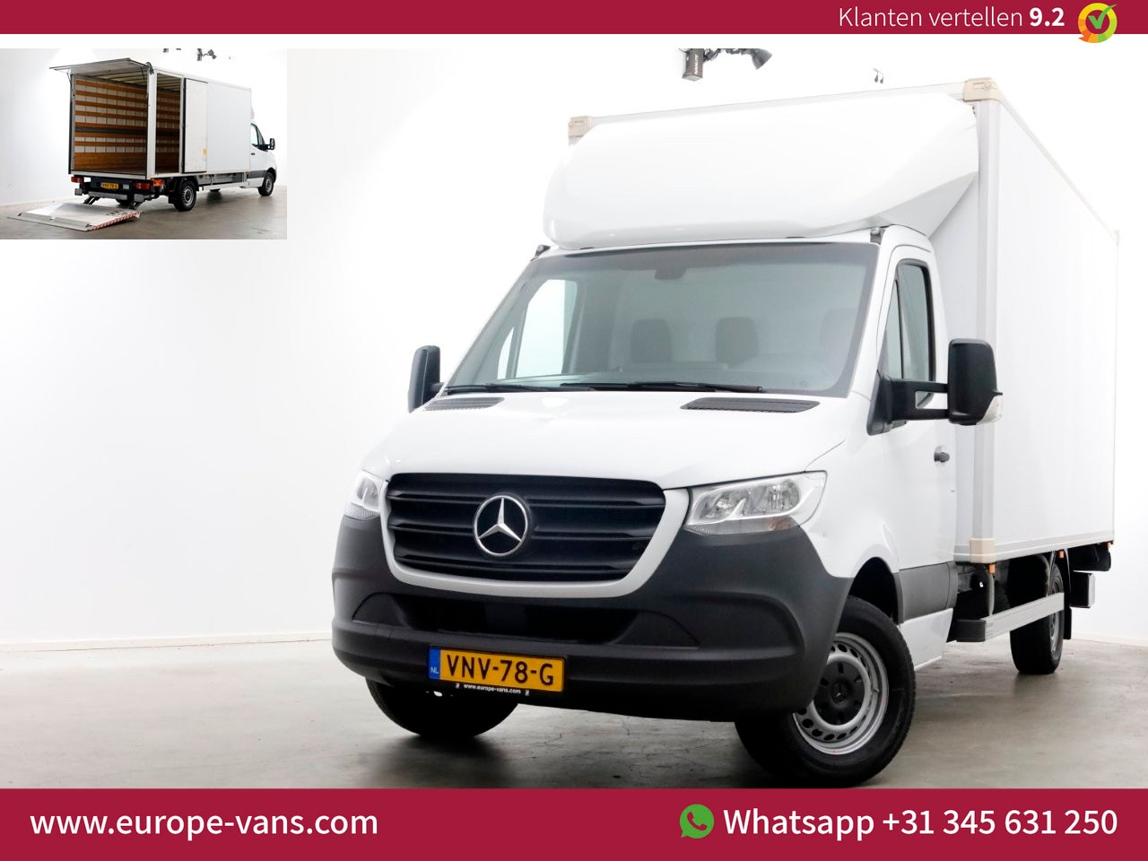 Mercedes-Benz Sprinter - 317 CDI 170pk 9G Automaat Bakwagen met laadklep en zijdeur 02-2022 - AutoWereld.nl