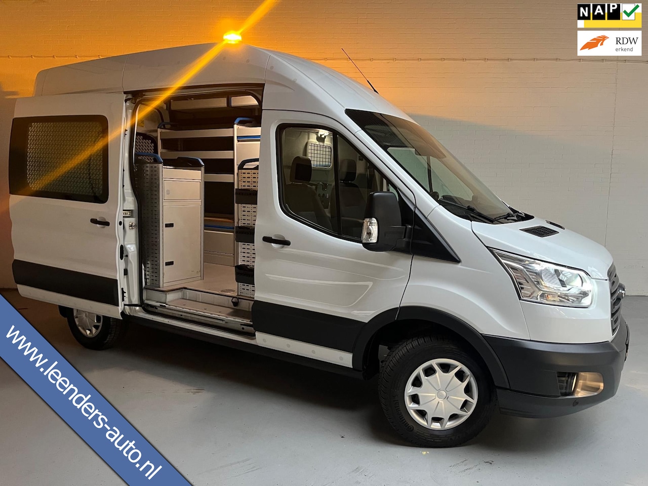 Ford Transit - 350 Servicewagen 2.0 TDCI 130pk euro6 L2H3 Trend Sortimo Inrichting Victron v230 Standkach - AutoWereld.nl
