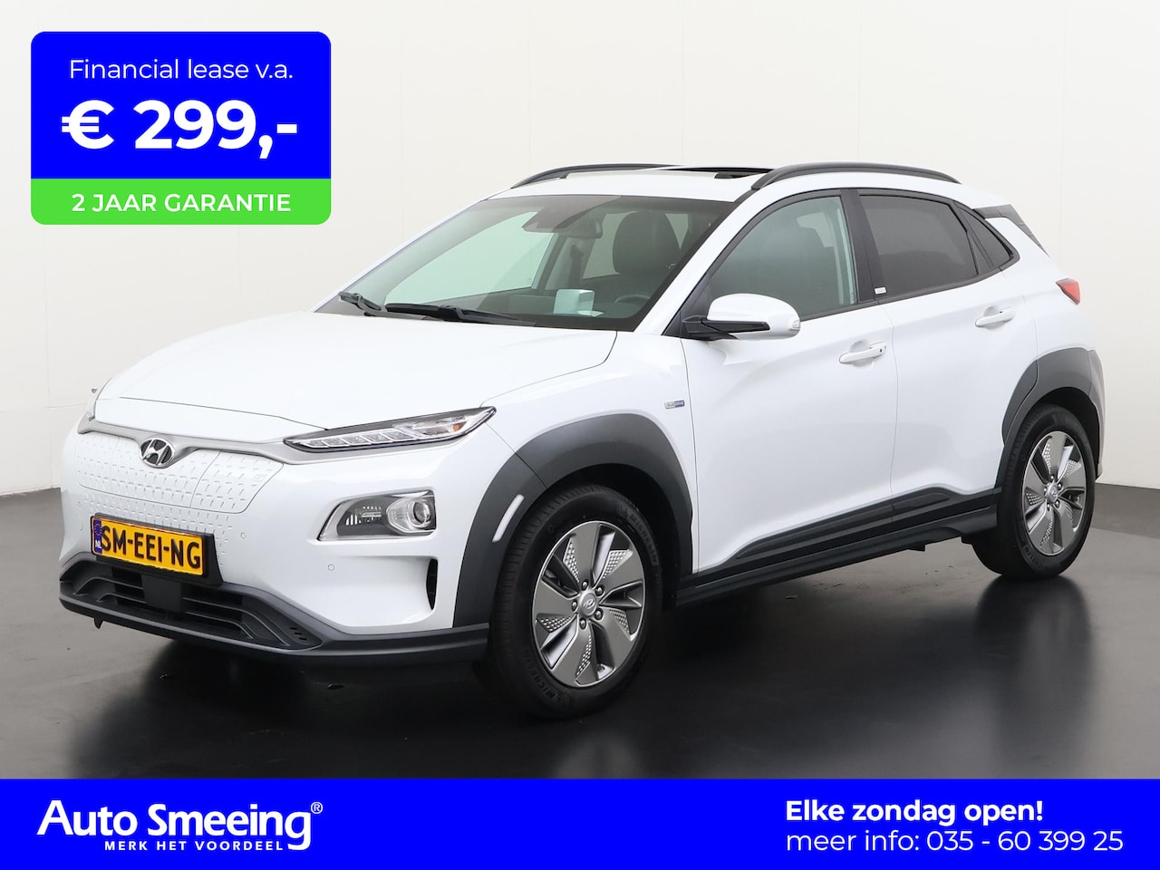 Hyundai Kona Electric - EV Premium Sky 64 kWh | Schuifdak | SOH 100% | Head Up | Zondag Open! - AutoWereld.nl