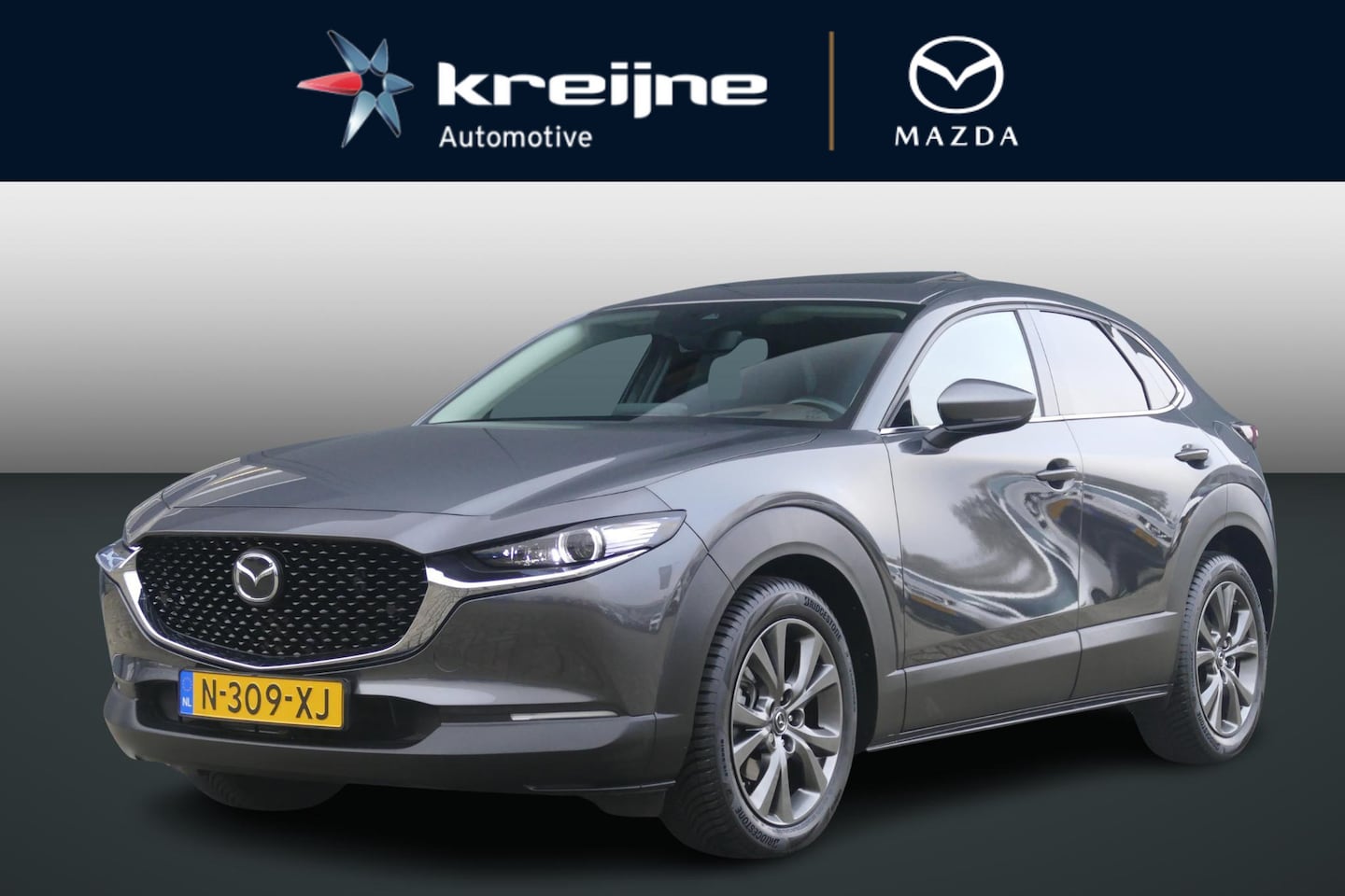 Mazda CX-30 - 2.0 e-SkyActiv-X M Hybrid Luxury | ALL-SEASON | TREKHAAK | PANO | BOSE | HEAD-UP | RIJKLAA - AutoWereld.nl