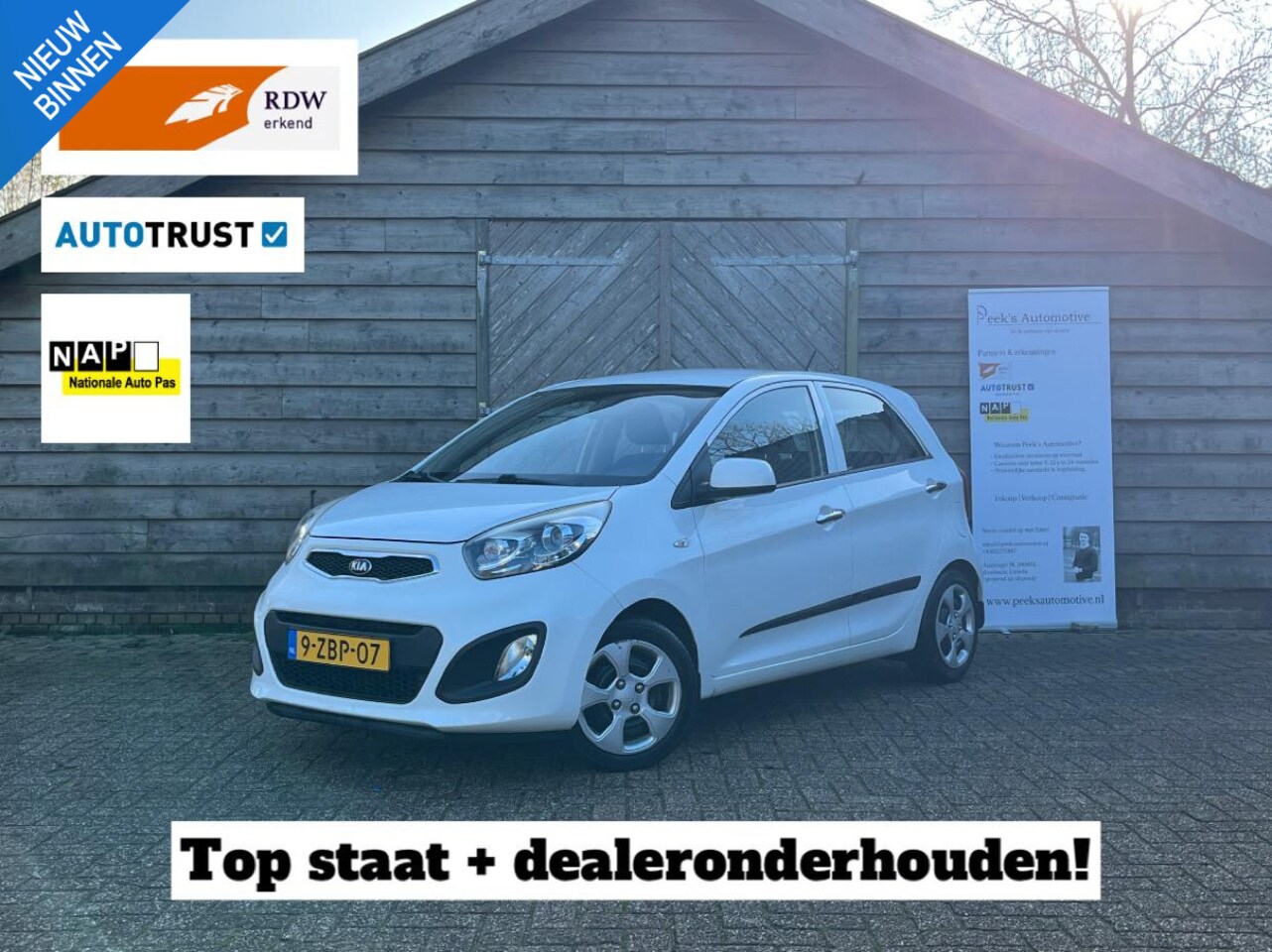 Kia Picanto - 1.0 CVVT BusinessLine | Airco | Elektrische ramen | Dealeronderhouden | Leuke auto!! - AutoWereld.nl