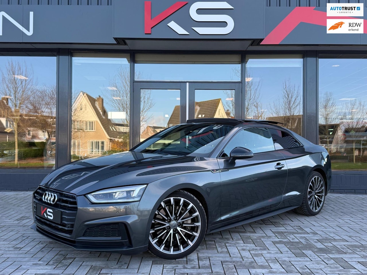 Audi A5 Coupé - 2.0 TFSI MHEV quattro Sport S-Line Edition Pano Ambiente Leder - AutoWereld.nl