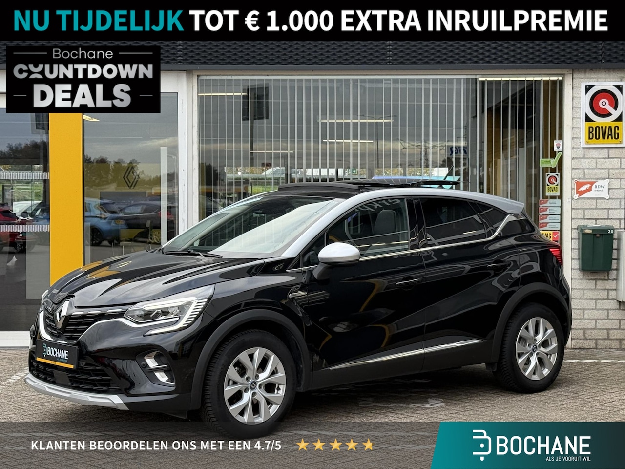 Renault Captur - TCe 140 EDC Intens | Trekhaak | Glazen schuif-kantel dak | Stoel & stuur verwarming | Navi - AutoWereld.nl