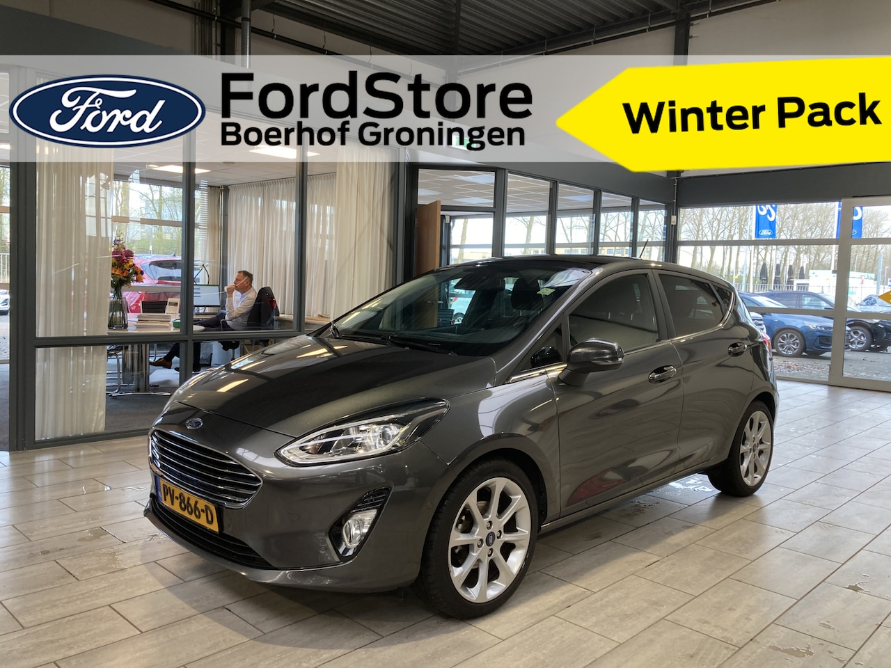 Ford Fiesta - EcoBoost 100pk Titanium | Winter Pack | Pano | B&O | Cruise | Camera | Apple/Android CarPl - AutoWereld.nl