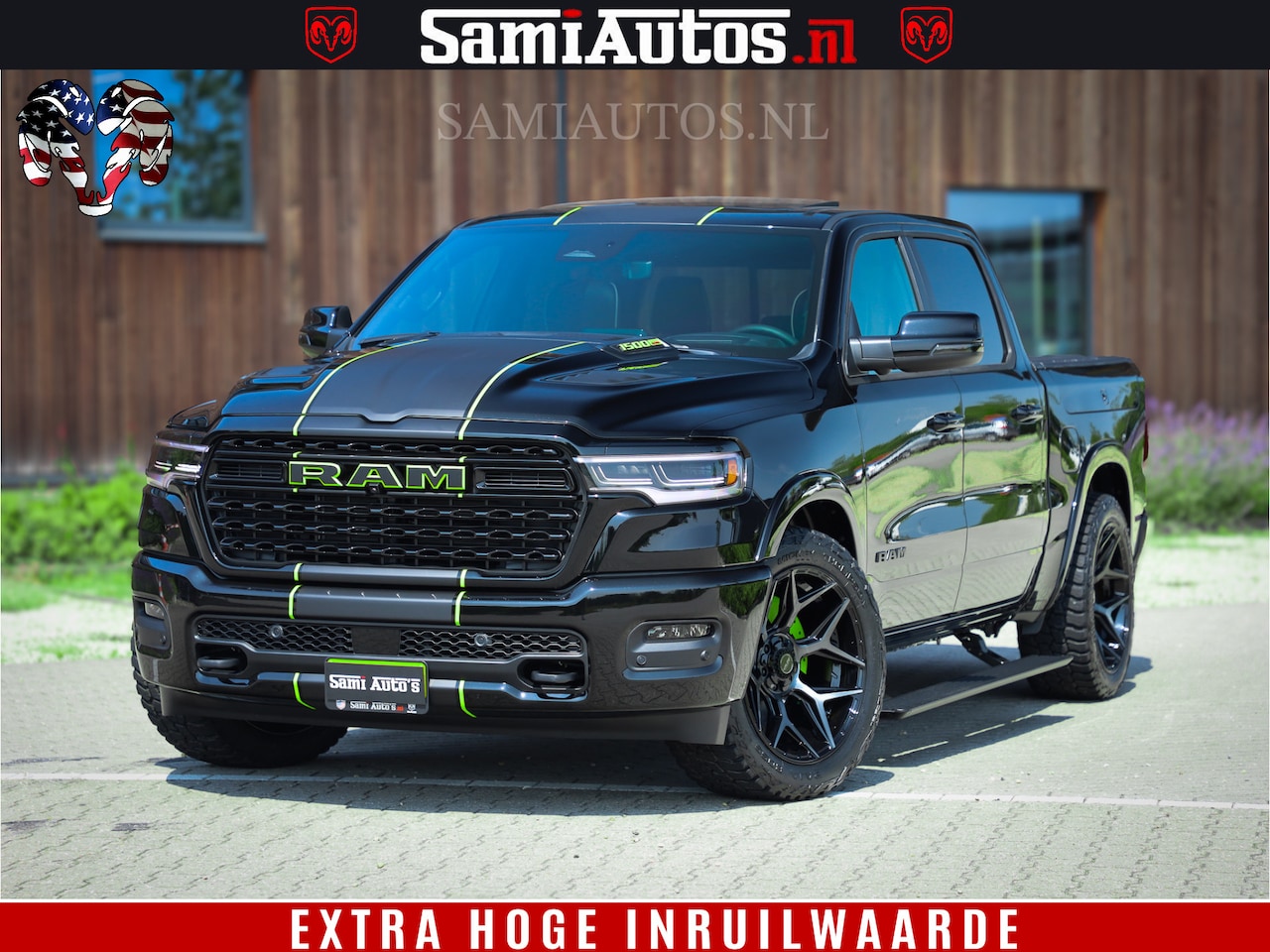Dodge Ram 1500 - Limited Night High Output 540HP 706Nm | Massage + Full Option | De Meest Luxe en Volle Pic - AutoWereld.nl
