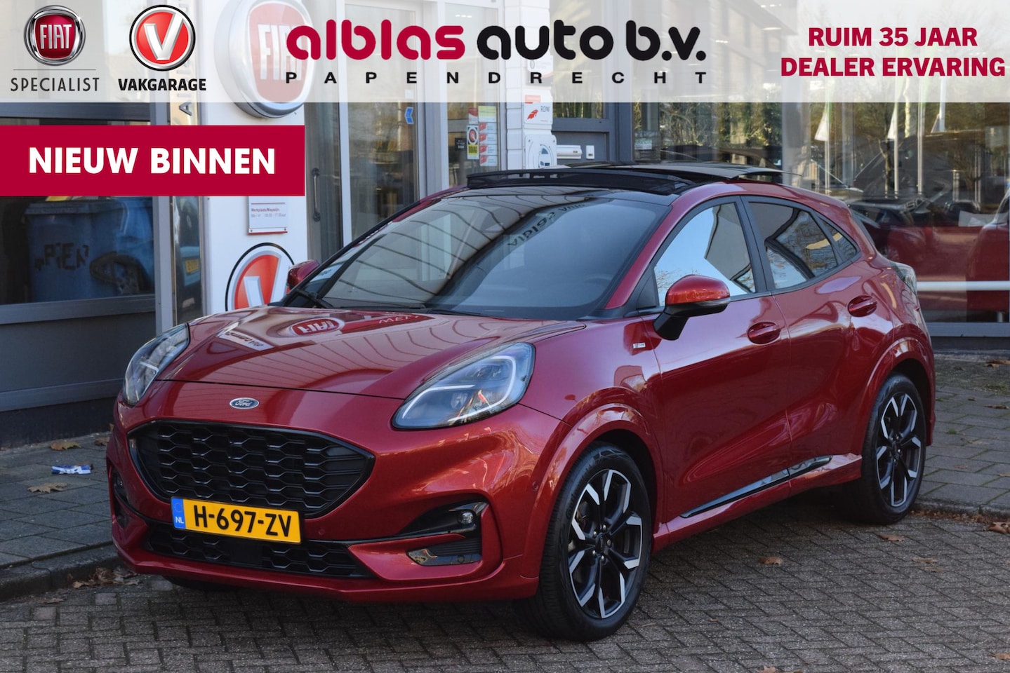 Ford Puma - Hybrid ST-Line X|Dak|Trekhaak|Winter|Cam.|Carplay - AutoWereld.nl