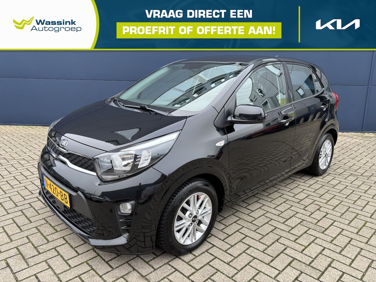 Kia Picanto - 1.0 DPi 67pk 4-zits DynamicLine | Apple Carplay/Android Auto | Parkeercamera | Cruise cont - AutoWereld.nl