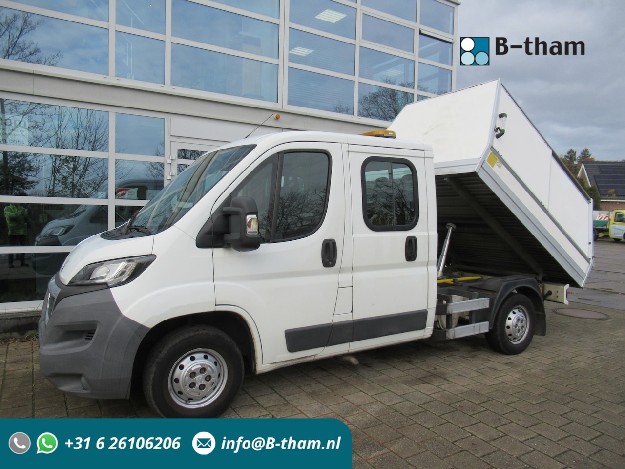 Peugeot Boxer - 335 2.2 HDI L2 XR DOKA Dubbelcabine Veegvuilkipper - AutoWereld.nl