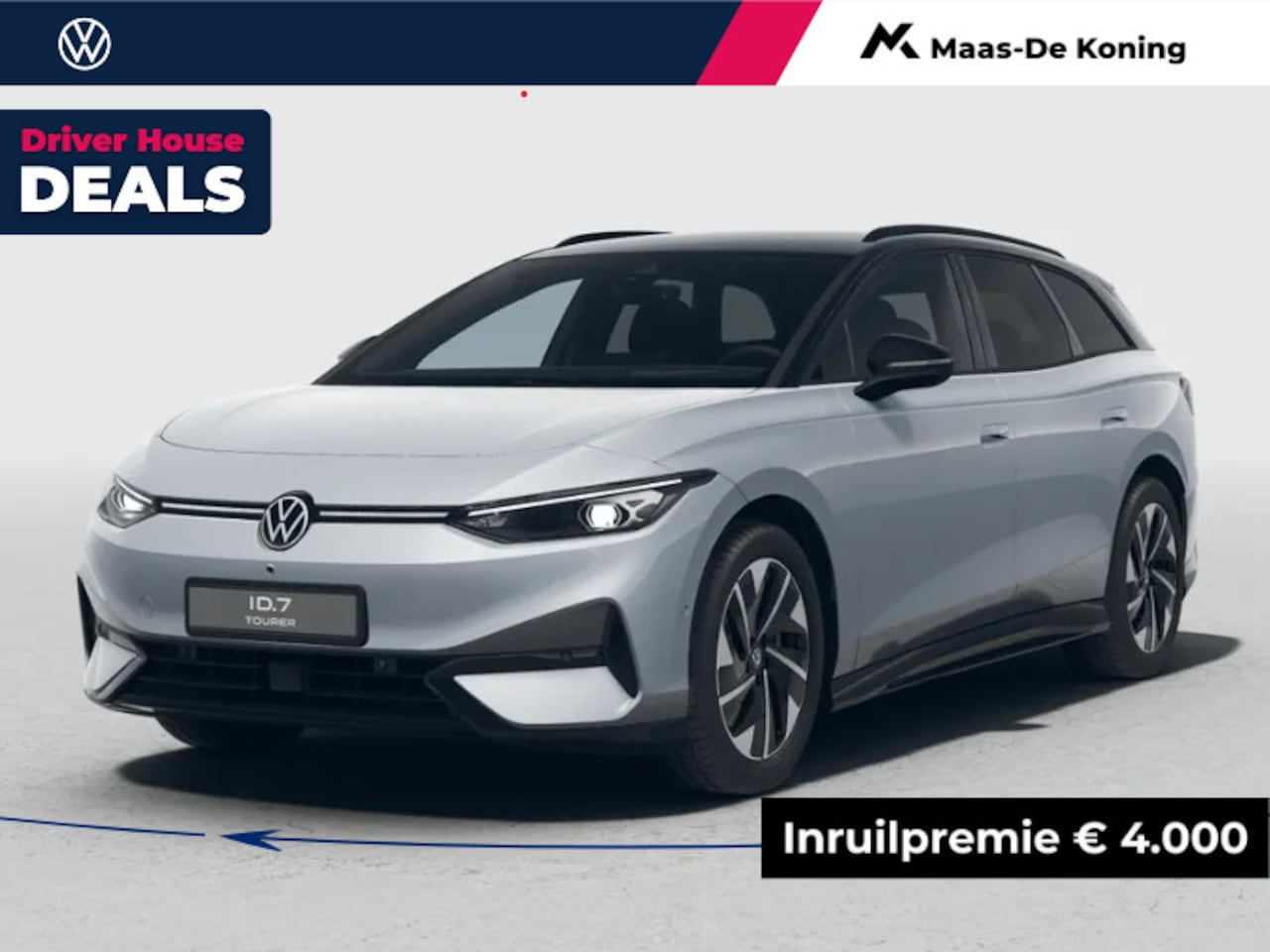 Volkswagen ID.7 Tourer - Pro Limited Edition 77 kWh accu 286PK · verwarmd stuurwiel · Draadloze telefoonlader · - AutoWereld.nl