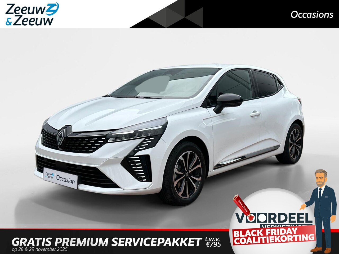 Renault Clio - 1.6 E-Tech Full Hybrid 145 techno | Automaat | 9,3inch Scherm | Navigatie | Climate & Crui - AutoWereld.nl