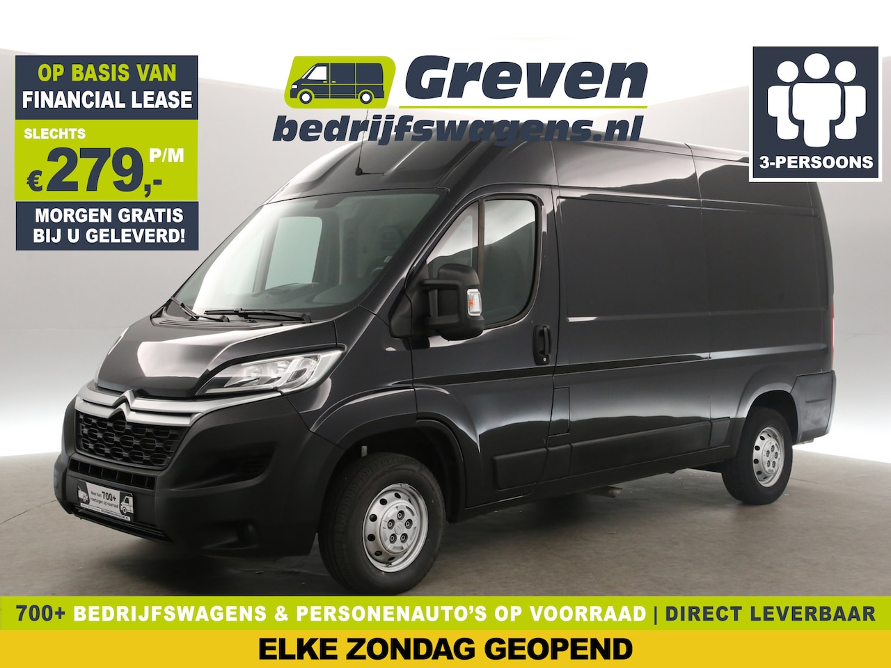 Peugeot Boxer - Citroën Jumper 30 2.0 BlueHDi L2H2 | Airco | Camera | Cruise | 3-Zits | Parkeersensoren - AutoWereld.nl