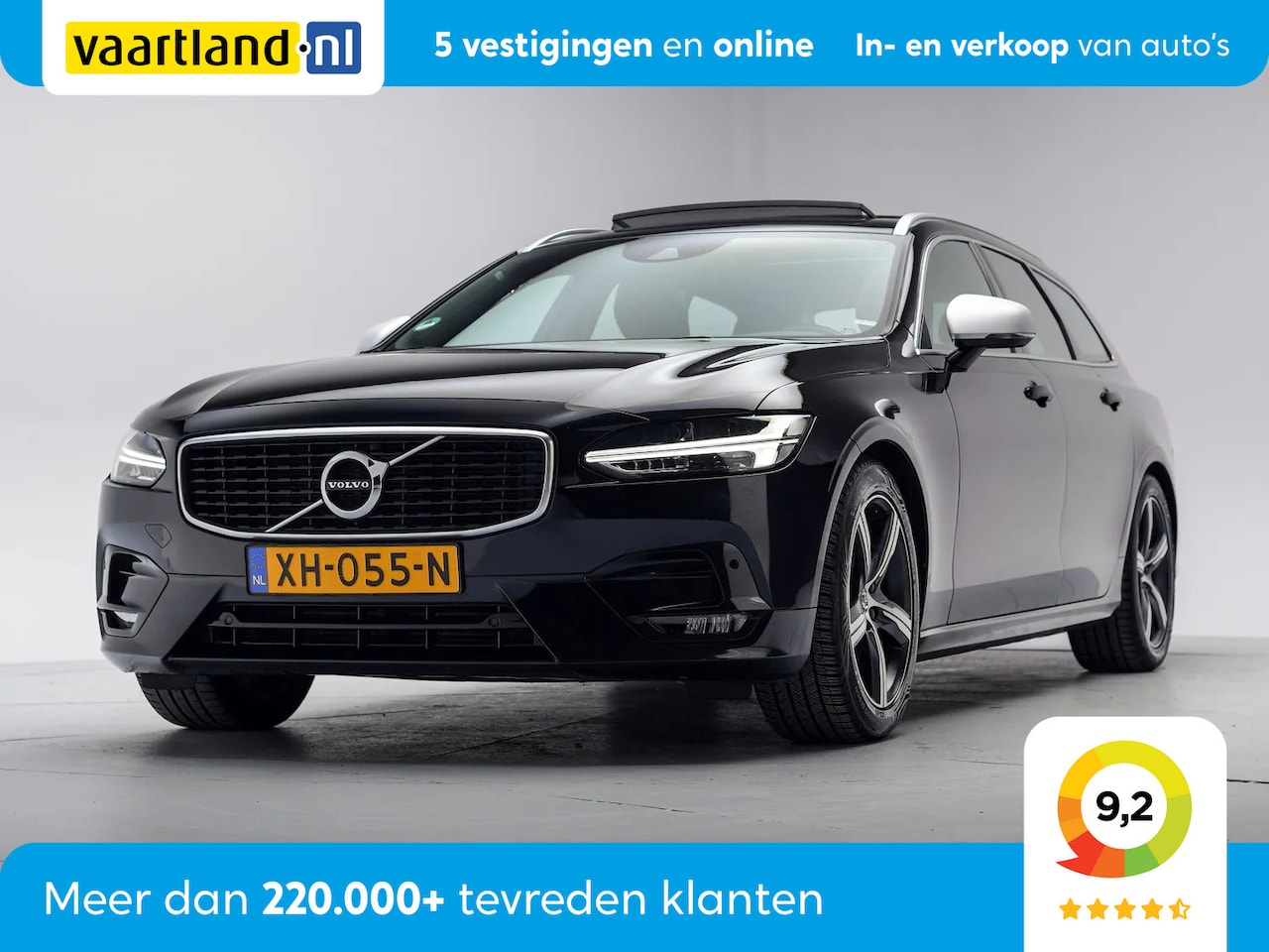 Volvo V90 - 2,0 T4 R-Design H/K Audio [ Panorama dak | Memory | Stoel & Stuur Verwarming] - AutoWereld.nl